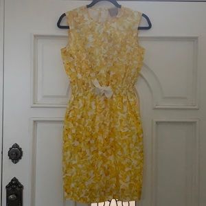 Longchamp yellow print dress